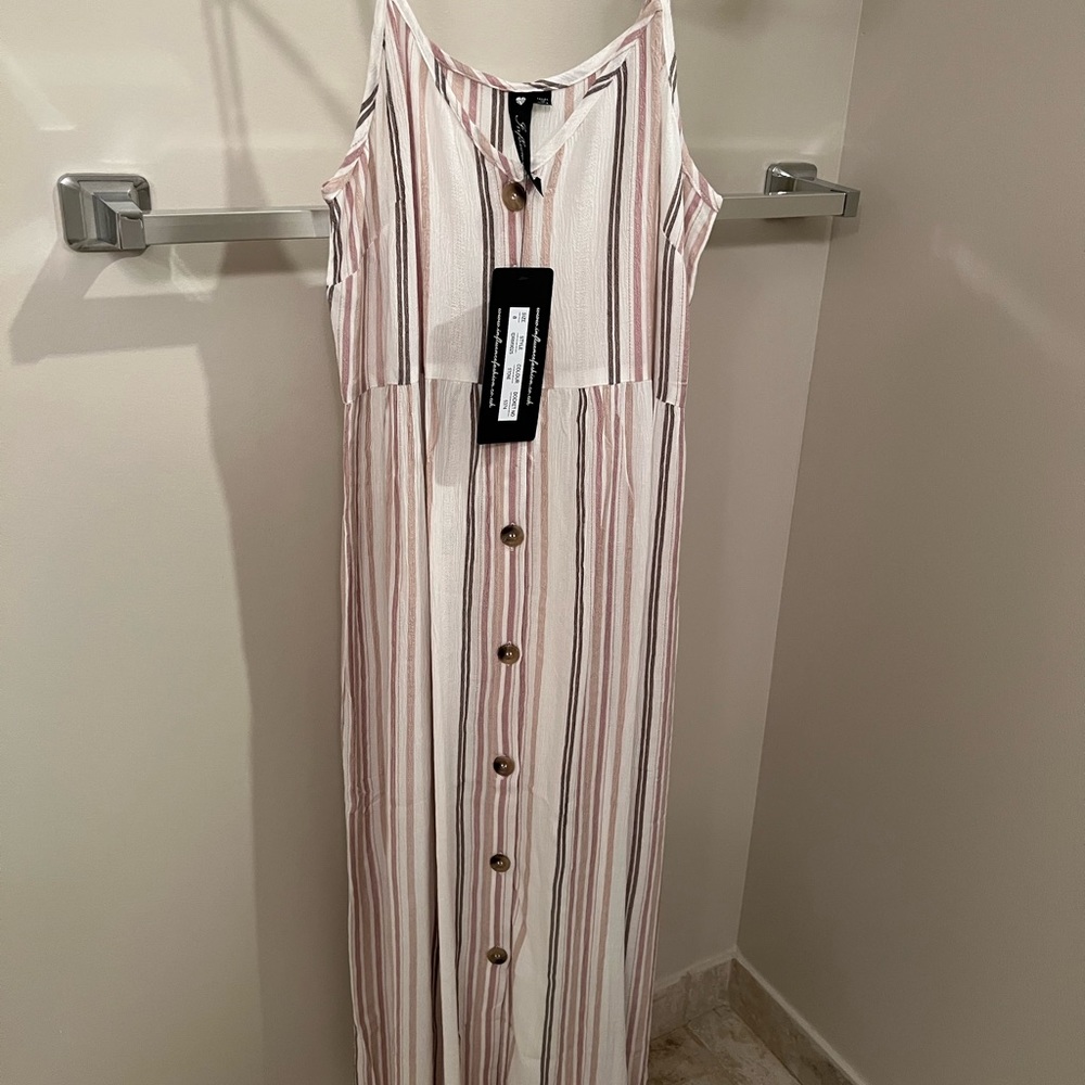 Influence Button Down Beach Dress
